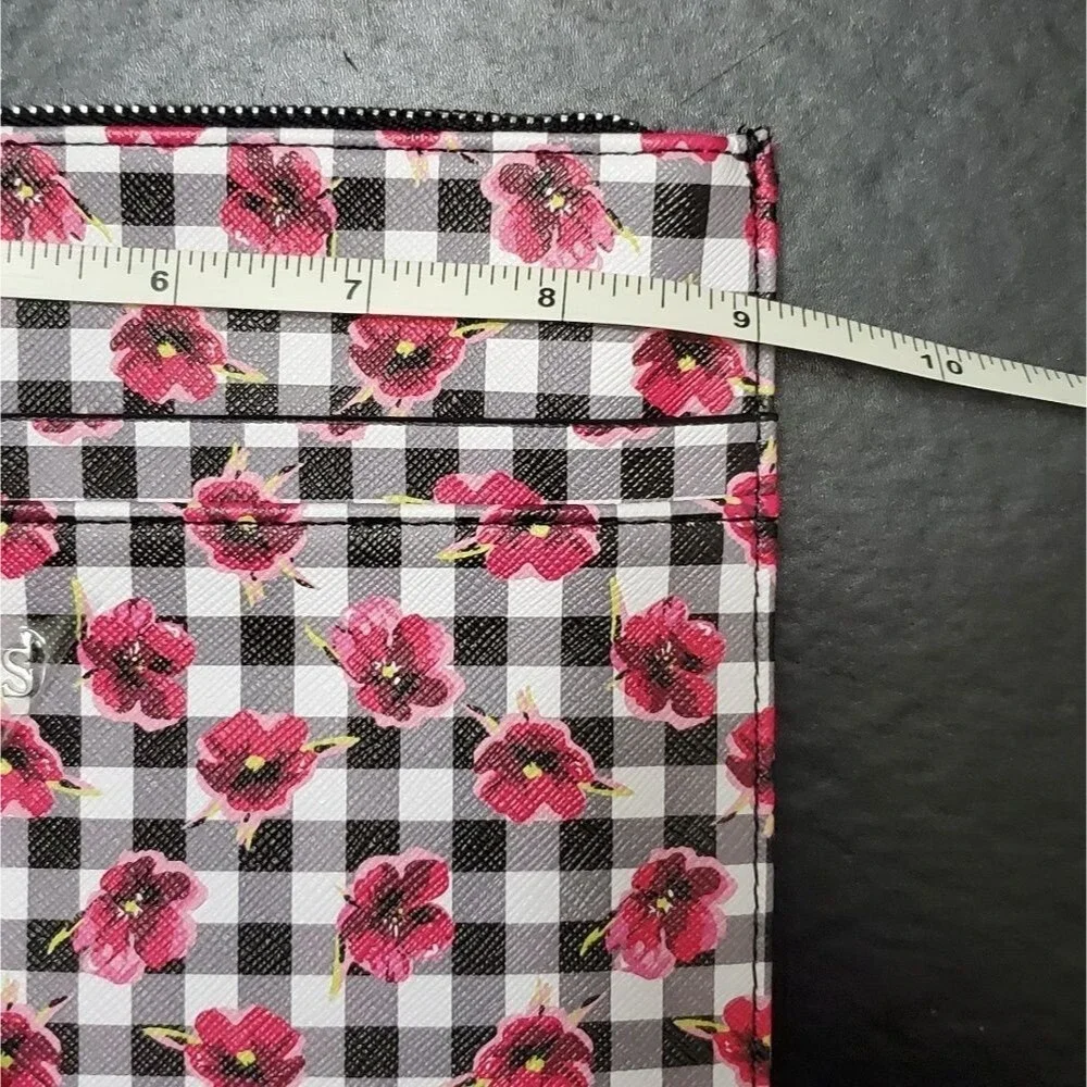 Guess black and pink large wristlet
